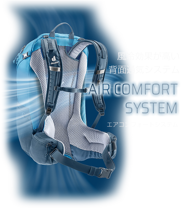 風冷効果が高い背面通気システム AIR COMFORT SYSTEM（エアコンフォートシステム）